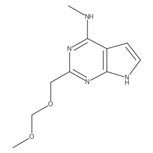 2-[(methoxymethoxy)methyl]-N-methyl-7H-pyrrolo[2,3-d]pyrimidin-4-amine结构式