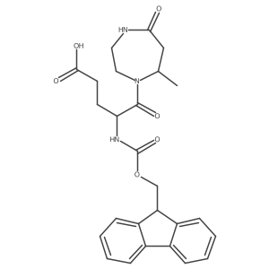 4-({[(9H-fluoren-9-yl)methoxy]carbonyl}amino)-5-(7-methyl-5-oxo-1,4-diazepan-1-yl)-5-oxopentanoic acid Structure