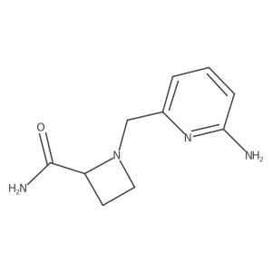 1-[(6-Aminopyridin-2-yl)methyl]azetidine-2-carboxamide结构式
