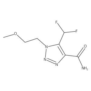 5-(difluoromethyl)-1-(2-methoxyethyl)-1H-1,2,3-triazole-4-carboxamide结构式