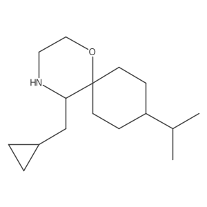 5-(Cyclopropylmethyl)-9-(propan-2-yl)-1-oxa-4-azaspiro[5.5]undecane Structure