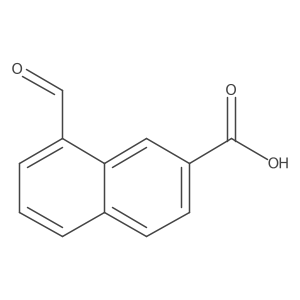 8-Formylnaphthalene-2-carboxylic acid结构式
