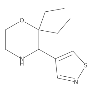 2,2-Diethyl-3-(1,2-thiazol-4-yl)morpholine Structure