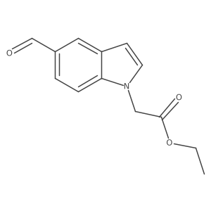 Ethyl 5-formyl-1H-indole-1-acetate Structure