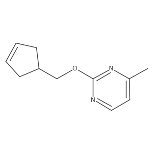 2-[(Cyclopent-3-en-1-yl)methoxy]-4-methylpyrimidine Structure