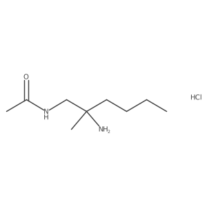 (R)-N-(2-Amino-2-methylhexyl)acetamide hydrochloride Structure