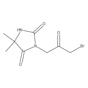 3-(3-Bromo-2-oxopropyl)-5,5-dimethyl-2,4-imidazolidinedione Structure