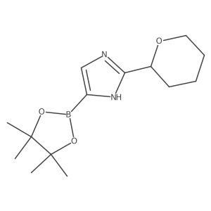 2-(Tetrahydro-2H-pyran-2-yl)-5-(4,4,5,5-tetramethyl-1,3,2-dioxaborolan-2-yl)-1H-imidazole Structure