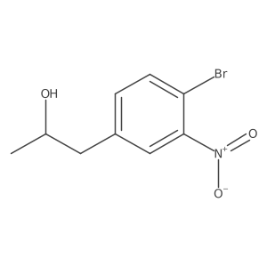 (2R)-1-(4-bromo-3-nitrophenyl)propan-2-ol结构式