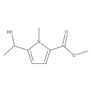 methyl 5-[(1R)-1-hydroxyethyl]-1-methyl-1H-pyrrole-2-carboxylate结构式