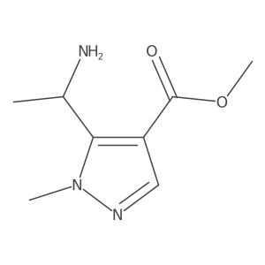 methyl 5-[(1S)-1-aminoethyl]-1-methyl-1H-pyrazole-4-carboxylate Structure