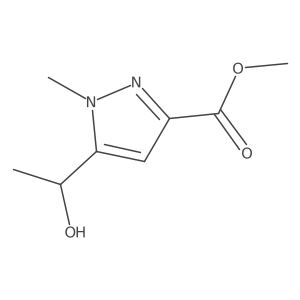 methyl 5-[(1S)-1-hydroxyethyl]-1-methyl-1H-pyrazole-3-carboxylate Structure