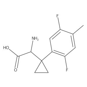 2-Amino-2-[1-(2,5-difluoro-4-methylphenyl)cyclopropyl]acetic acid Structure