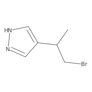 4-(1-bromopropan-2-yl)-1H-pyrazole Structure