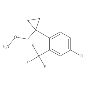 O-({1-[4-chloro-2-(trifluoromethyl)phenyl]cyclopropyl}methyl)hydroxylamine结构式