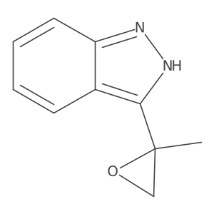 3-(2-methyloxiran-2-yl)-1H-indazole结构式