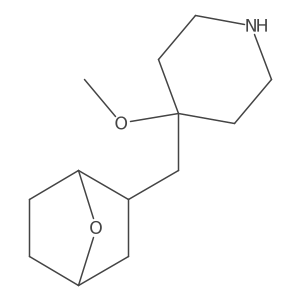 4-Methoxy-4-({7-oxabicyclo[2.2.1]heptan-2-yl}methyl)piperidine Structure