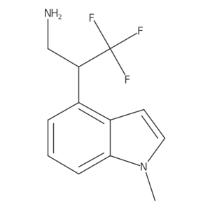3,3,3-trifluoro-2-(1-methyl-1H-indol-4-yl)propan-1-amine Structure