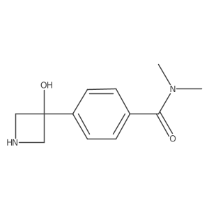 4-(3-hydroxyazetidin-3-yl)-N,N-dimethylbenzamide结构式