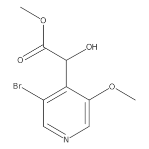 Methyl 2-(3-bromo-5-methoxypyridin-4-yl)-2-hydroxyacetate结构式