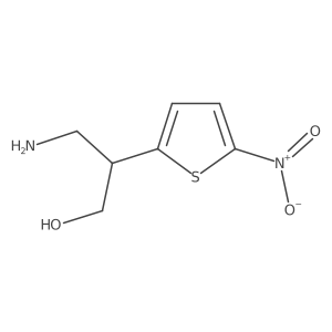 3-Amino-2-(5-nitrothiophen-2-yl)propan-1-ol Structure
