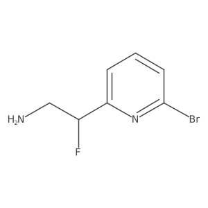 2-(6-Bromopyridin-2-yl)-2-fluoroethan-1-amine Structure