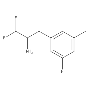 1,1-Difluoro-3-(3-fluoro-5-methylphenyl)propan-2-amine结构式