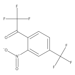 2,2,2-Trifluoro-1-[2-nitro-4-(trifluoromethyl)phenyl]ethan-1-one Structure