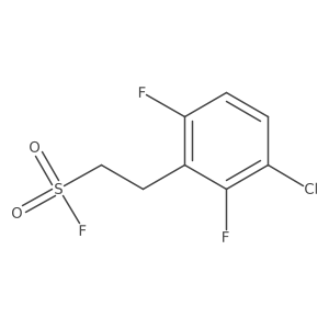 2-(3-Chloro-2,6-difluorophenyl)ethane-1-sulfonyl fluoride Structure