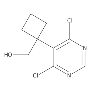 [1-(4,6-Dichloropyrimidin-5-yl)cyclobutyl]methanol结构式