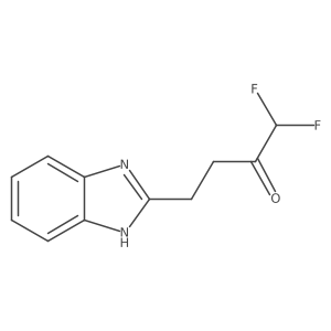 4-(1H-1,3-benzodiazol-2-yl)-1,1-difluorobutan-2-one Structure