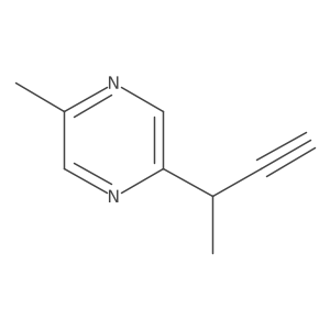 2-(But-3-yn-2-yl)-5-methylpyrazine Structure