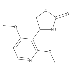 4-(2,4-Dimethoxypyridin-3-yl)-1,3-oxazolidin-2-one Structure