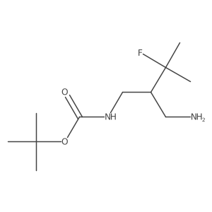 tert-butyl N-[2-(aminomethyl)-3-fluoro-3-methylbutyl]carbamate Structure