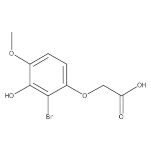 2-(2-Bromo-3-hydroxy-4-methoxyphenoxy)acetic acid结构式