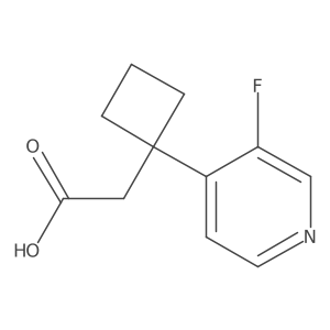 2-[1-(3-Fluoropyridin-4-yl)cyclobutyl]acetic acid Structure