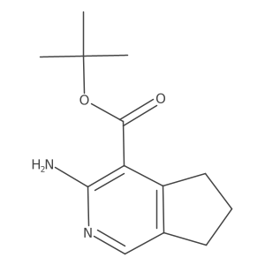 Tert-butyl 3-amino-6,7-dihydro-5H-cyclopenta[c]pyridine-4-carboxylate结构式