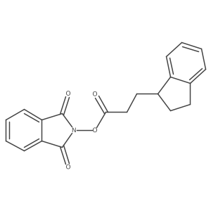1,3-dioxo-2,3-dihydro-1H-isoindol-2-yl 3-(2,3-dihydro-1H-inden-1-yl)propanoate结构式
