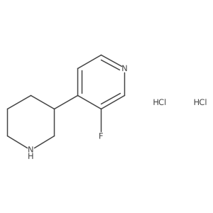 (R)-3-fluoro-4-(piperidin-3-yl)pyridine 2HCl结构式