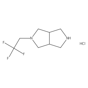 2-(2,2,2-Trifluoroethyl)octahydropyrrolo[3,4-c]pyrrole hydrochloride结构式