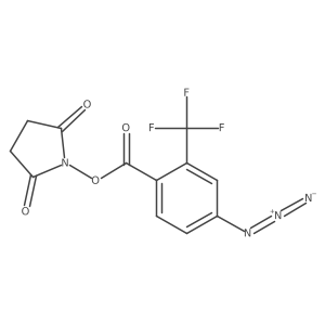 4-Azido-2-trifluoromethylbenzoic acid 2,5-dioxopyrrolidin-1-yl ester Structure