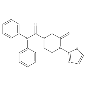 3-oxo-N,N-diphenyl-4-(1,3-thiazol-2-yl)piperazine-1-carboxamide Structure