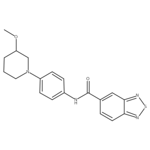 N-(4-(3-methoxypiperidin-1-yl)phenyl)benzo[c][1,2,5]thiadiazole-5-carboxamide Structure