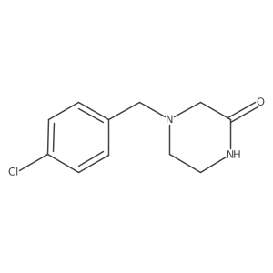 4-(4-Chlorobenzyl)piperazin-2-one Structure