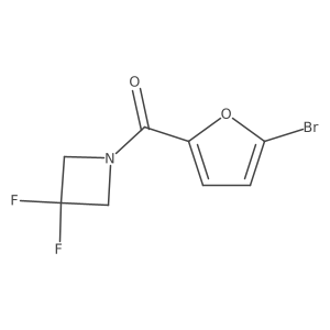(5-Bromofuran-2-yl)(3,3-difluoroazetidin-1-yl)methanone Structure