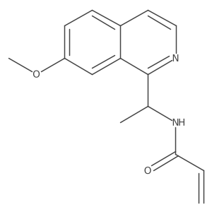 N-[1-(7-Methoxyisoquinolin-1-yl)ethyl]prop-2-enamide结构式