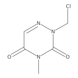 2-Chloromethyl-4-methyl-2H-[1,2,4]triazine-3,5-dione结构式