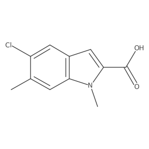 5-chloro-1,6-dimethyl-1H-Indole-2-carboxylic acid Structure