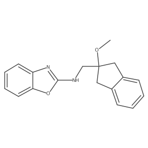 N-[(2-methoxy-2,3-dihydro-1H-inden-2-yl)methyl]-1,3-benzoxazol-2-amine结构式