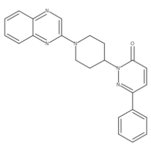 6-Phenyl-2-[1-(quinoxalin-2-yl)piperidin-4-yl]-2,3-dihydropyridazin-3-one结构式